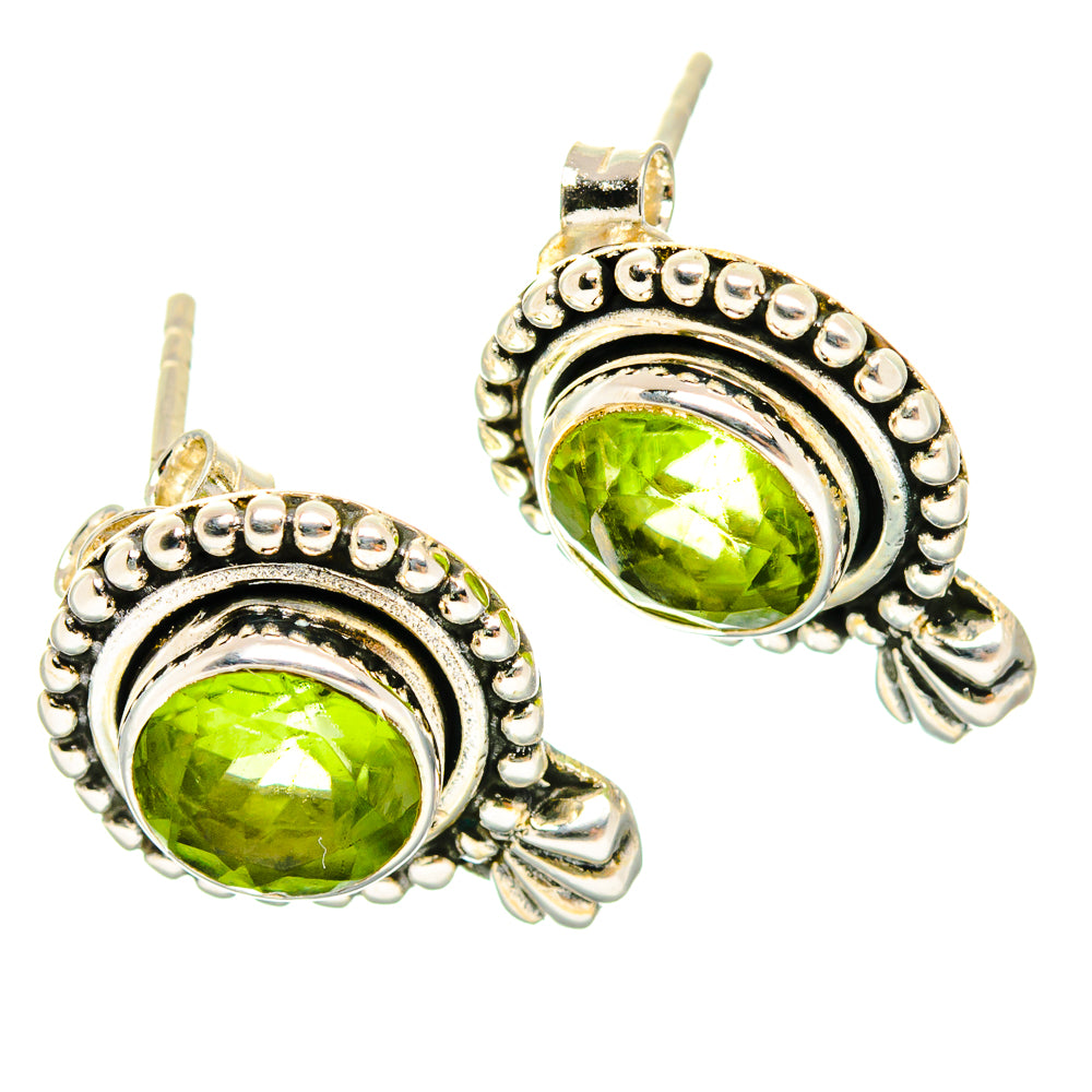 Peridot Earrings handcrafted by Ana Silver Co - EARR429050 - Photo 2