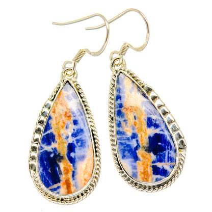 Sodalite Earrings handcrafted by Ana Silver Co - EARR429051 - Photo 2