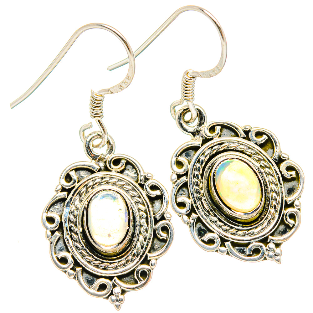 Ethiopian Opal Earrings handcrafted by Ana Silver Co - EARR429054 - Photo 2