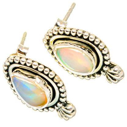 Ethiopian Opal Earrings handcrafted by Ana Silver Co - EARR429062 - Photo 2
