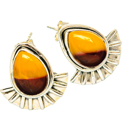 Mookaite Earrings handcrafted by Ana Silver Co - EARR429074 - Photo 2