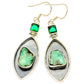 Chrysoprase Earrings handcrafted by Ana Silver Co - EARR429078 - Photo 2