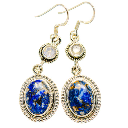 Lapis Lazuli Earrings handcrafted by Ana Silver Co - EARR429079 - Photo 2