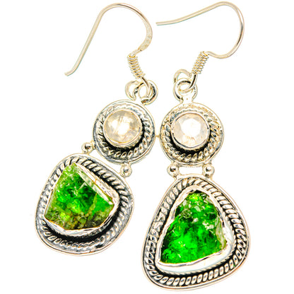 Chrome Diopside Earrings handcrafted by Ana Silver Co - EARR429081 - Photo 2