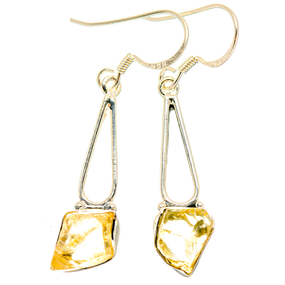 Citrine Earrings handcrafted by Ana Silver Co - EARR429082 - Photo 2