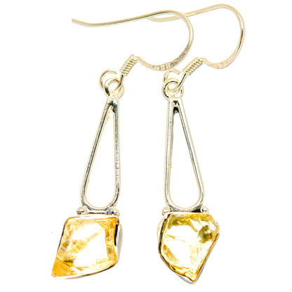 Citrine Earrings handcrafted by Ana Silver Co - EARR429082 - Photo 2