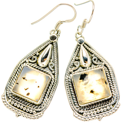 Montana Agate Earrings handcrafted by Ana Silver Co - EARR429083 - Photo 2