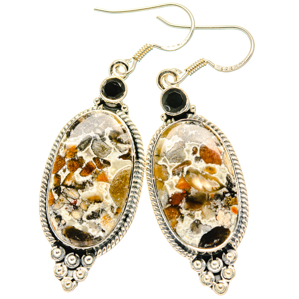 Ocean Jasper Earrings handcrafted by Ana Silver Co - EARR429085 - Photo 2