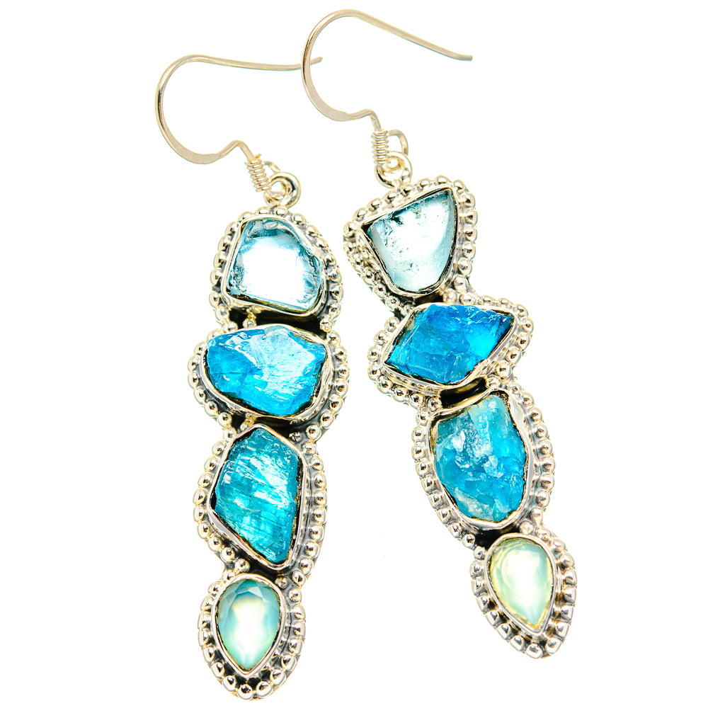 Apatite Earrings handcrafted by Ana Silver Co - EARR429091 - Photo 2