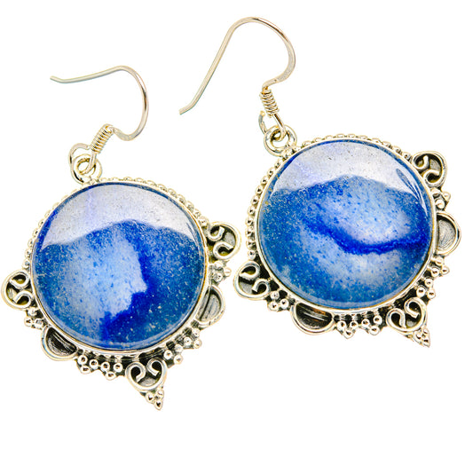 Sodalite Earrings handcrafted by Ana Silver Co - EARR429094 - Photo 2