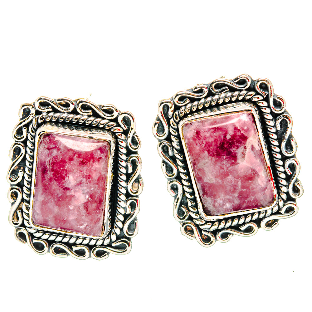 Lepidolite Earrings handcrafted by Ana Silver Co - EARR429096 - Photo 2