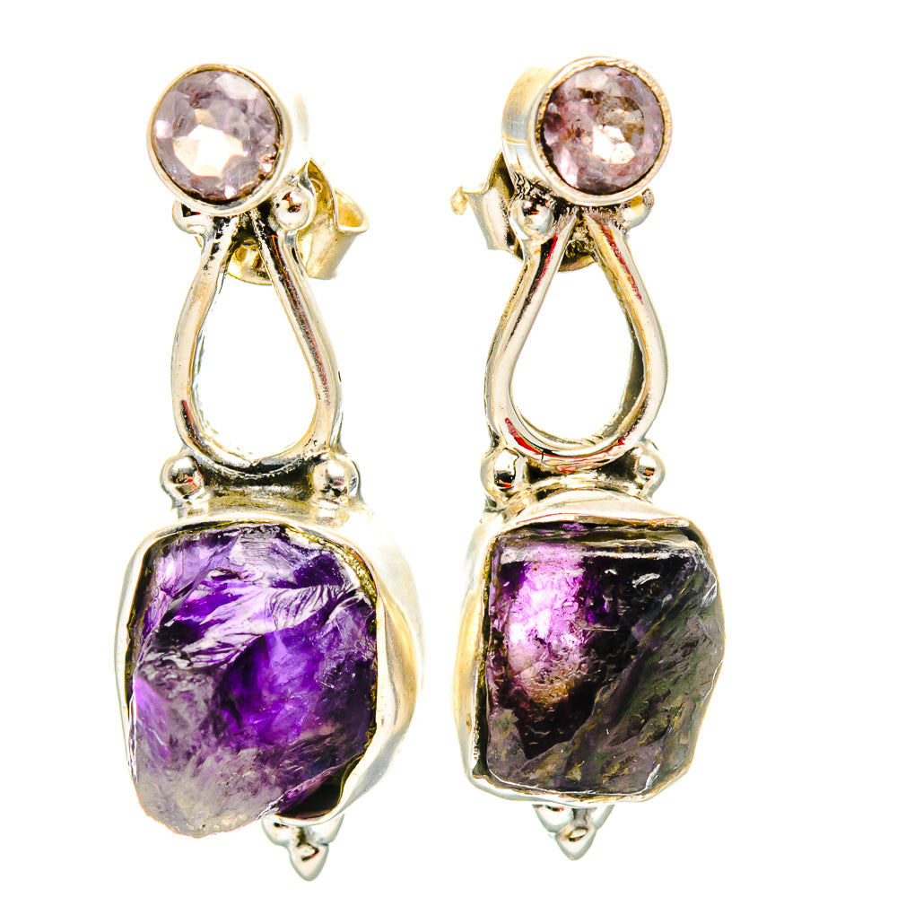 Amethyst Earrings handcrafted by Ana Silver Co - EARR429097 - Photo 2