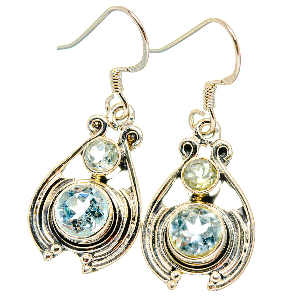Blue Topaz Earrings handcrafted by Ana Silver Co - EARR429102 - Photo 2