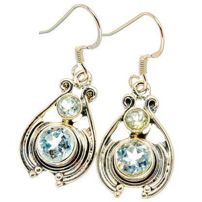 Blue Topaz Earrings handcrafted by Ana Silver Co - EARR429102 - Photo 2