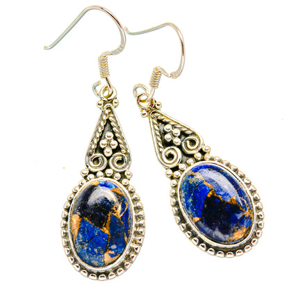 Lapis Lazuli Earrings handcrafted by Ana Silver Co - EARR429105 - Photo 2