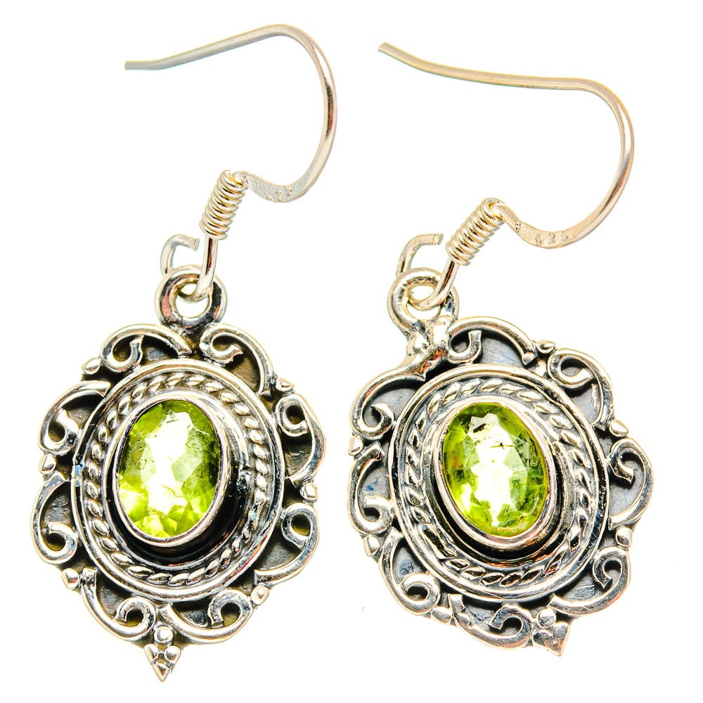 Peridot Earrings handcrafted by Ana Silver Co - EARR429106 - Photo 2