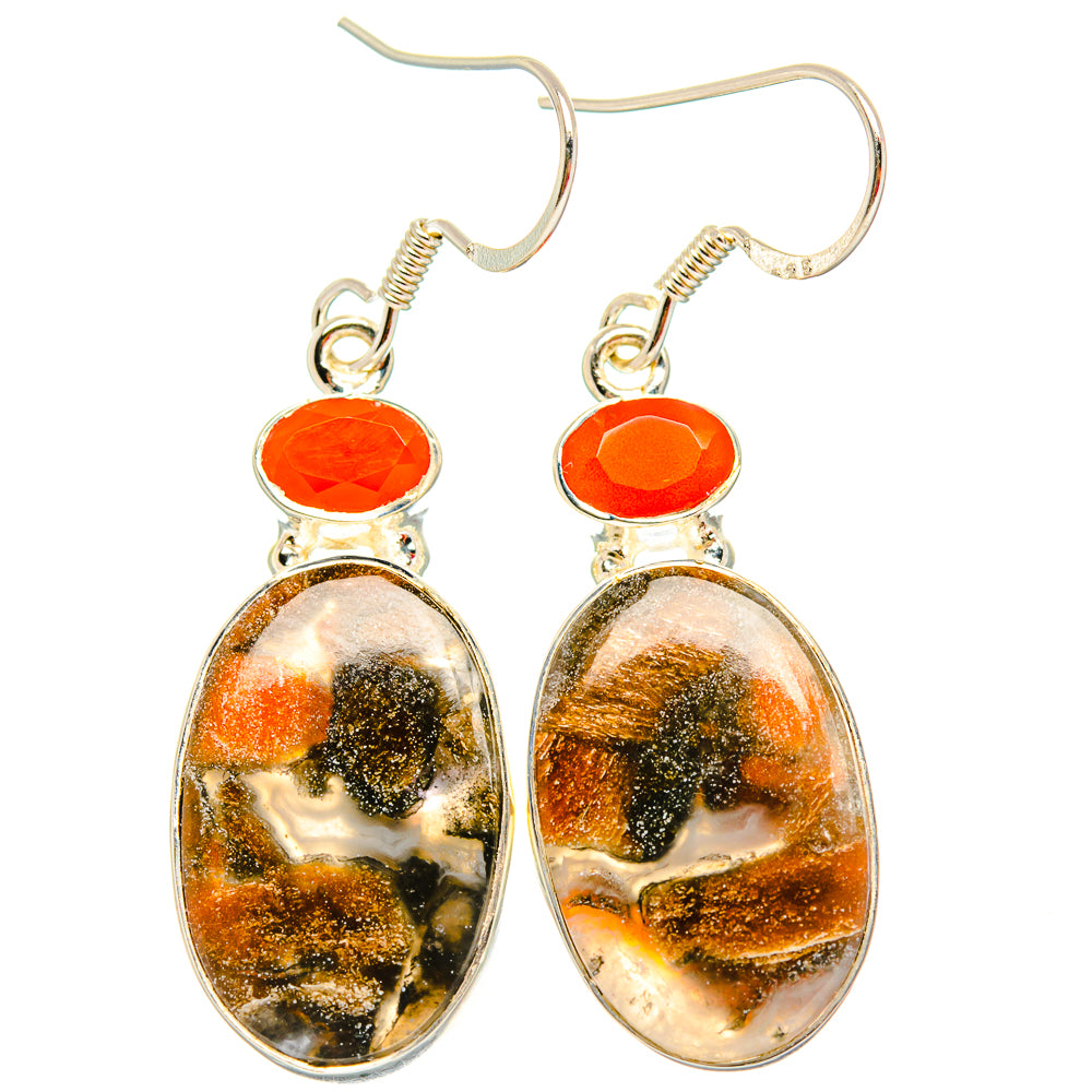 Ocean Jasper Earrings handcrafted by Ana Silver Co - EARR429118 - Photo 2