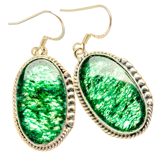 Green Aventurine Earrings handcrafted by Ana Silver Co - EARR429130 - Photo 2