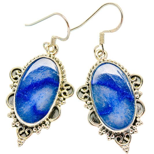 Sodalite Earrings handcrafted by Ana Silver Co - EARR429133 - Photo 2