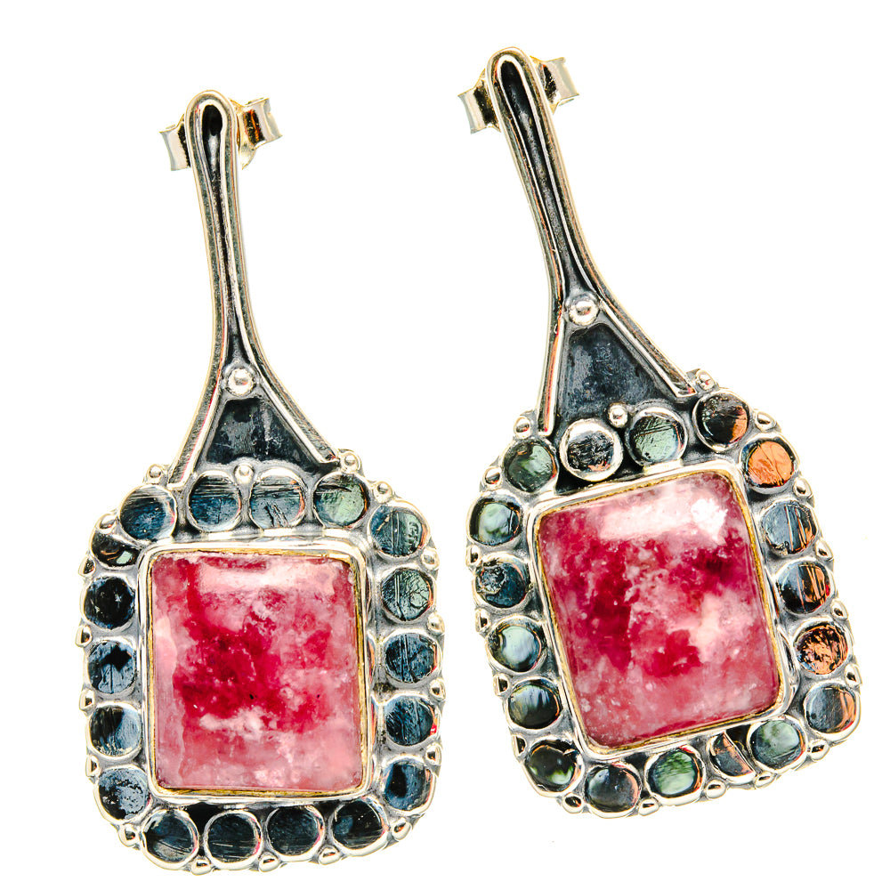 Lepidolite Earrings handcrafted by Ana Silver Co - EARR429134 - Photo 2