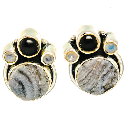 Desert Druzy Earrings handcrafted by Ana Silver Co - EARR429145 - Photo 2