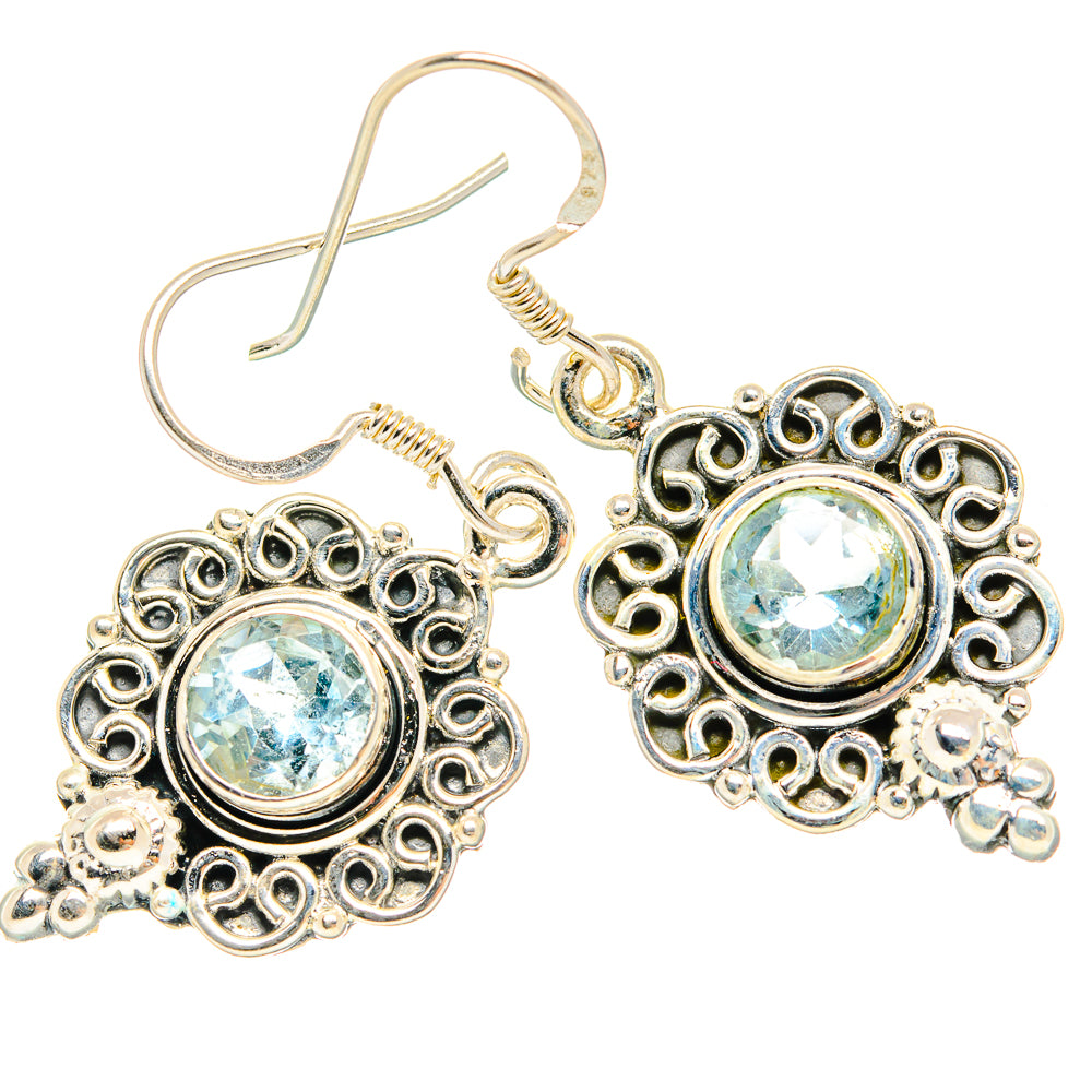 Blue Topaz Earrings handcrafted by Ana Silver Co - EARR429151 - Photo 2