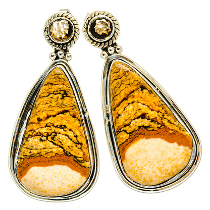 Picture Jasper Earrings handcrafted by Ana Silver Co - EARR429153 - Photo 2