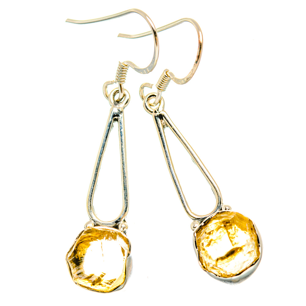 Citrine Earrings handcrafted by Ana Silver Co - EARR429169 - Photo 2