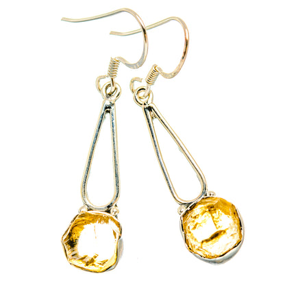 Citrine Earrings handcrafted by Ana Silver Co - EARR429169 - Photo 2