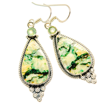 Green Jasper Earrings handcrafted by Ana Silver Co - EARR429172 - Photo 2