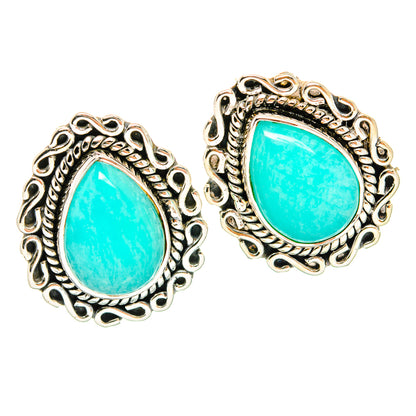 Amazonite Earrings handcrafted by Ana Silver Co - EARR429181 - Photo 2