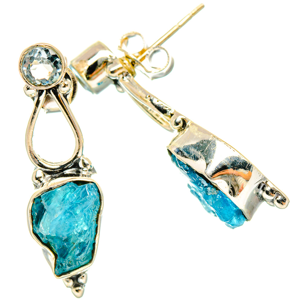 Apatite Earrings handcrafted by Ana Silver Co - EARR429186 - Photo 2