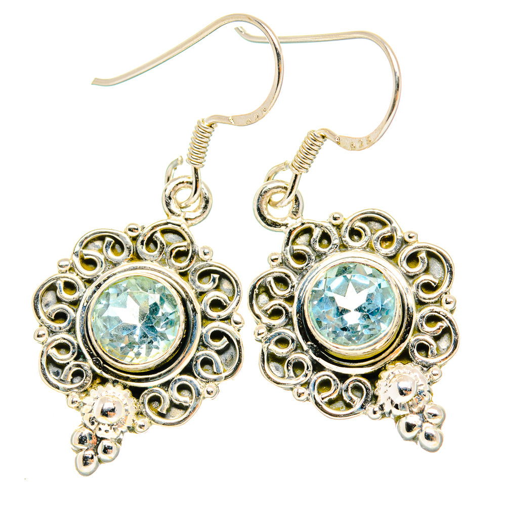 Blue Topaz Earrings handcrafted by Ana Silver Co - EARR429188 - Photo 2