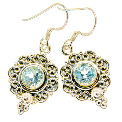 Blue Topaz Earrings handcrafted by Ana Silver Co - EARR429188 - Photo 2
