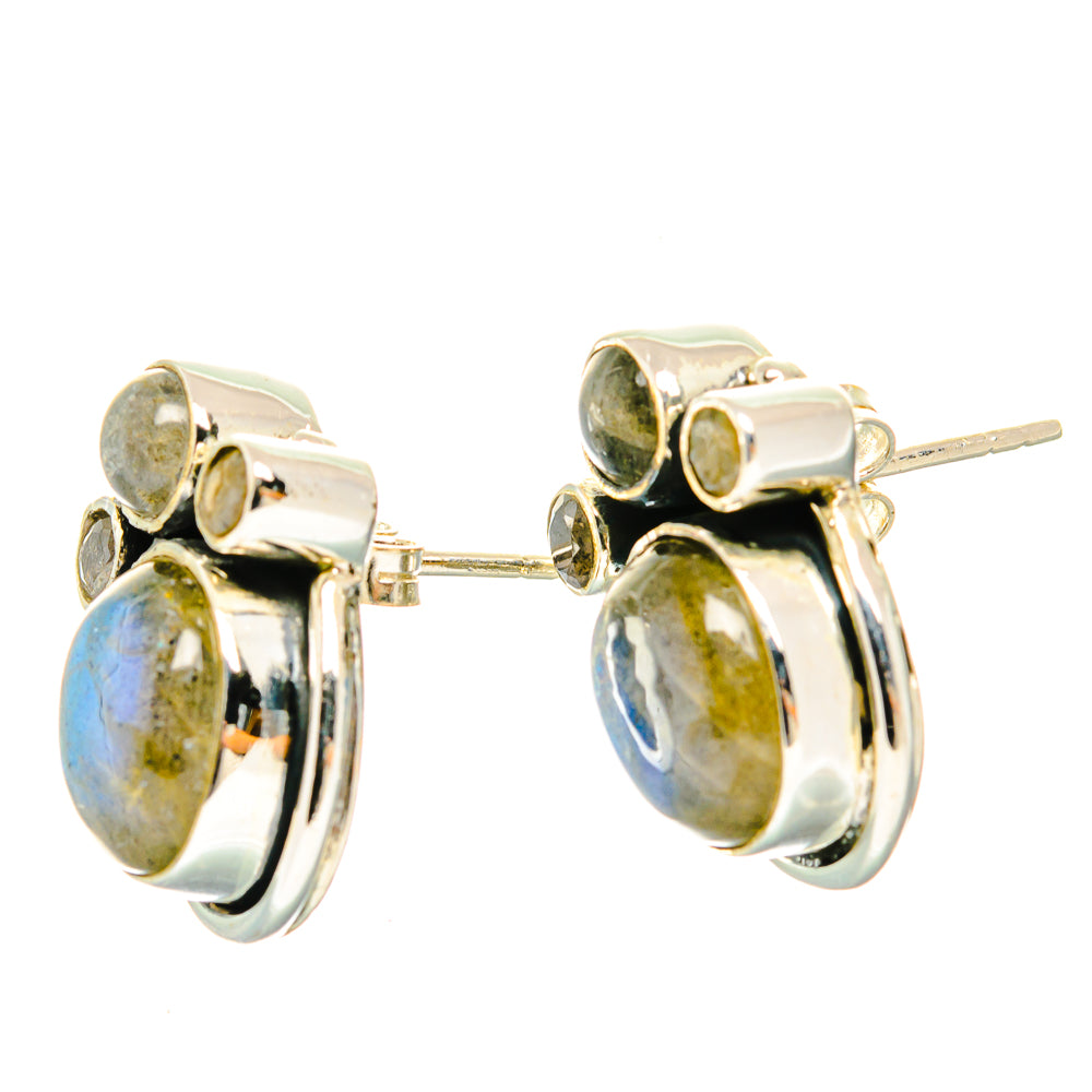 Labradorite Earrings handcrafted by Ana Silver Co - EARR429193 - Photo 2