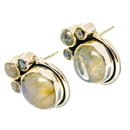 Labradorite Earrings handcrafted by Ana Silver Co - EARR429201 - Photo 2