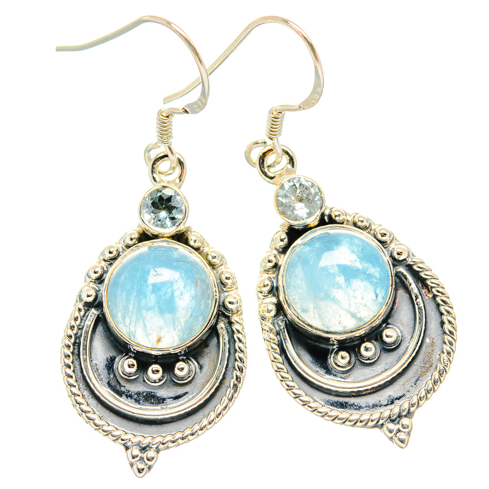 Aquamarine Earrings handcrafted by Ana Silver Co - EARR429203 - Photo 2