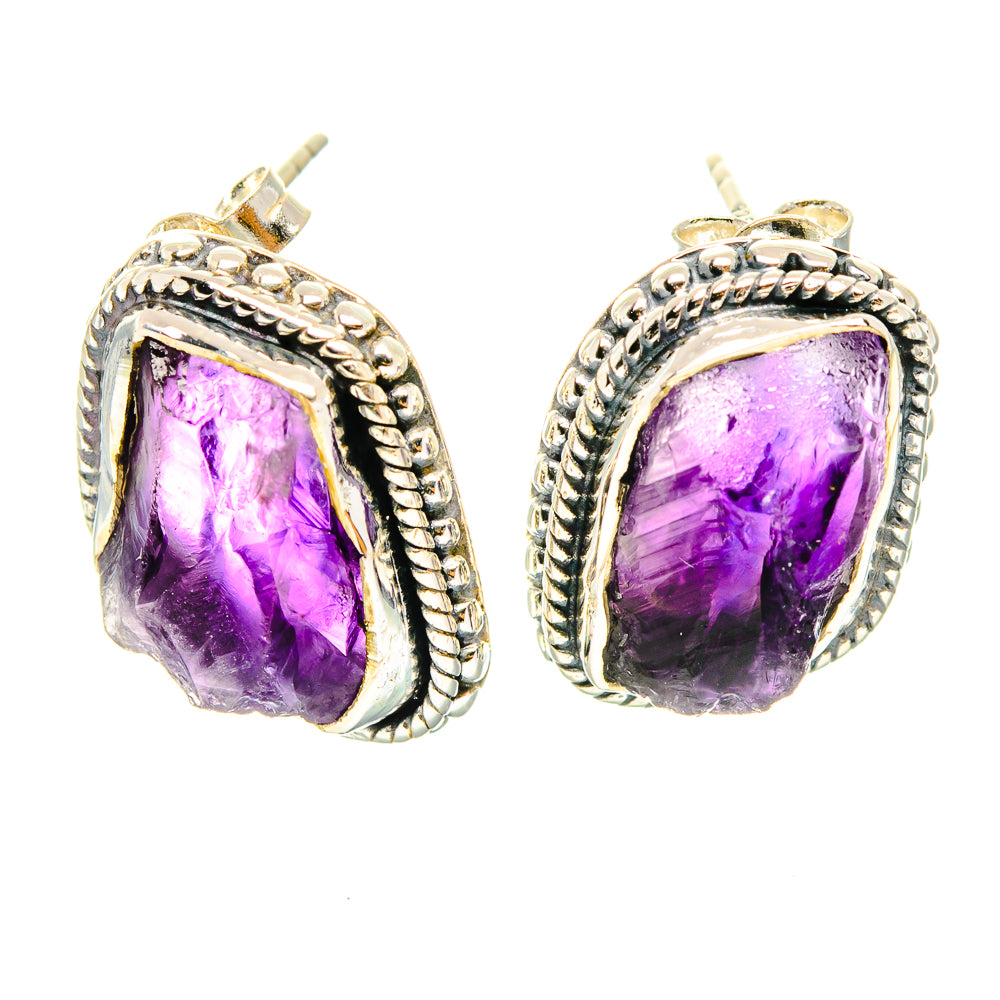 Amethyst Earrings handcrafted by Ana Silver Co - EARR429206 - Photo 2