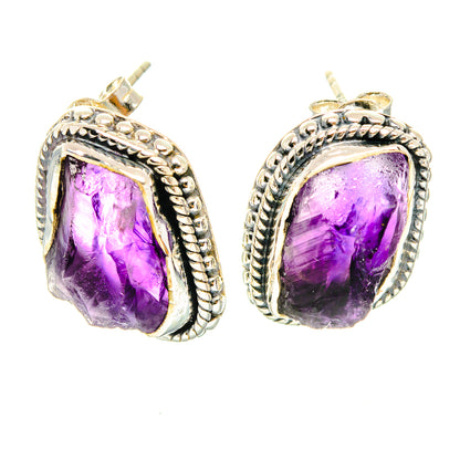 Amethyst Earrings handcrafted by Ana Silver Co - EARR429206 - Photo 2