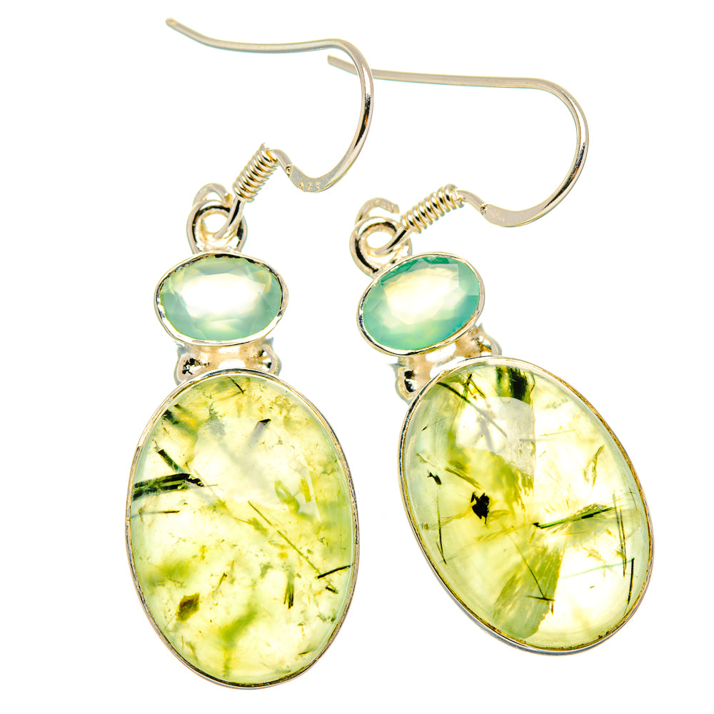 Prehnite Earrings handcrafted by Ana Silver Co - EARR429210 - Photo 2
