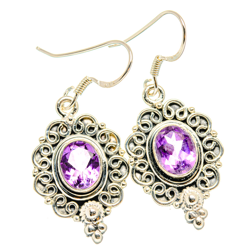 Amethyst Earrings handcrafted by Ana Silver Co - EARR429211 - Photo 2