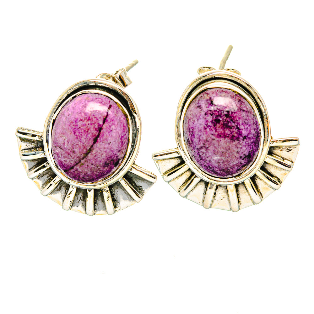 Stichtite Earrings handcrafted by Ana Silver Co - EARR429219 - Photo 2