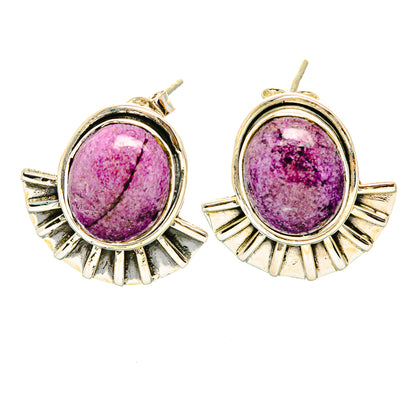 Stichtite Earrings handcrafted by Ana Silver Co - EARR429219 - Photo 2