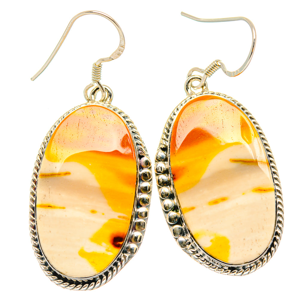Mookaite Earrings handcrafted by Ana Silver Co - EARR429225 - Photo 2