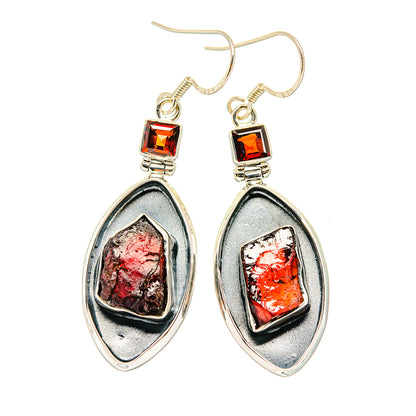 Garnet Earrings handcrafted by Ana Silver Co - EARR429236 - Photo 2