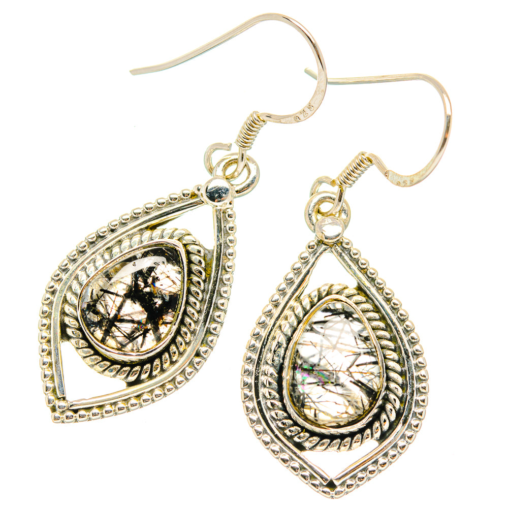 Tourmalinated Quartz Earrings handcrafted by Ana Silver Co - EARR429244 - Photo 2