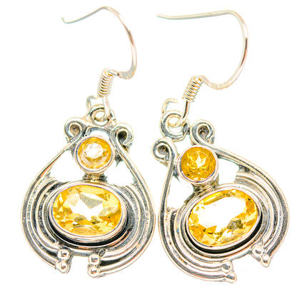 Citrine Earrings handcrafted by Ana Silver Co - EARR429256 - Photo 2