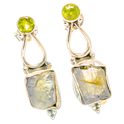 Rainbow Moonstone Earrings handcrafted by Ana Silver Co - EARR429257 - Photo 2
