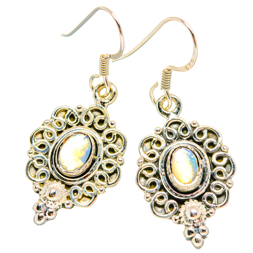 Ethiopian Opal Earrings handcrafted by Ana Silver Co - EARR429263 - Photo 2