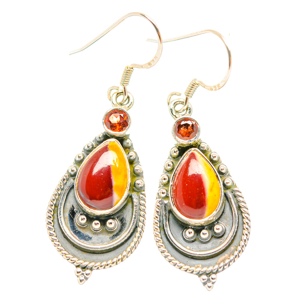 Mookaite Earrings handcrafted by Ana Silver Co - EARR429271 - Photo 2